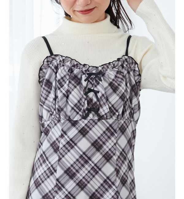 MAJESTICLEGON「プチリボンキャミワンピース」|ワンピース|