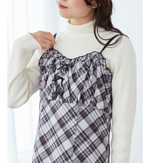 MAJESTICLEGON「プチリボンキャミワンピース」|ワンピース|