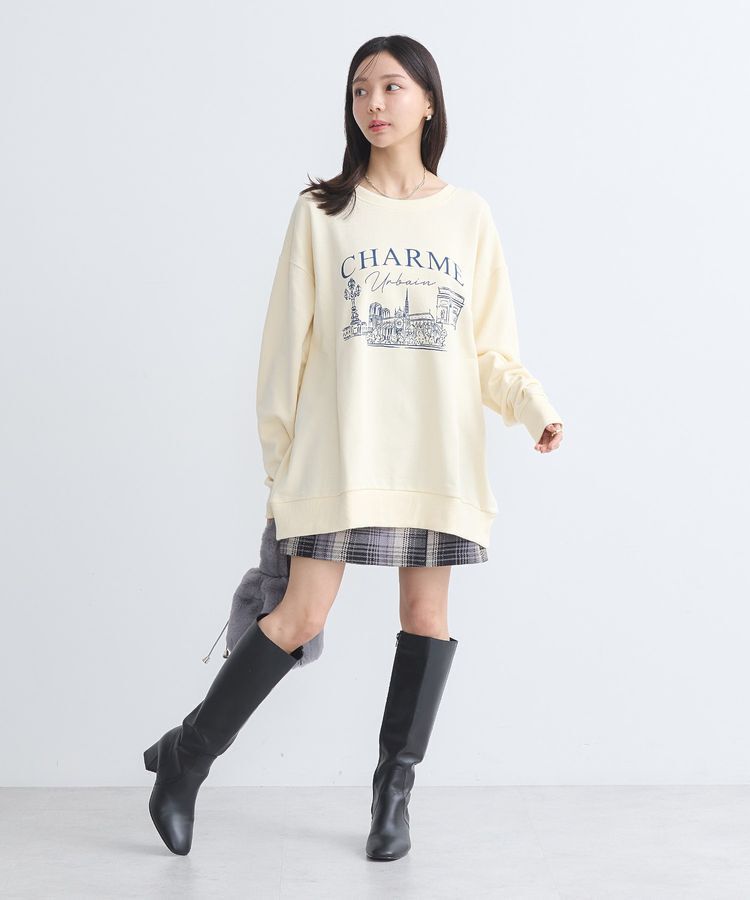 earth music&ecology「ウラケプリントプルオーバー」|スウェット・ジャージ|