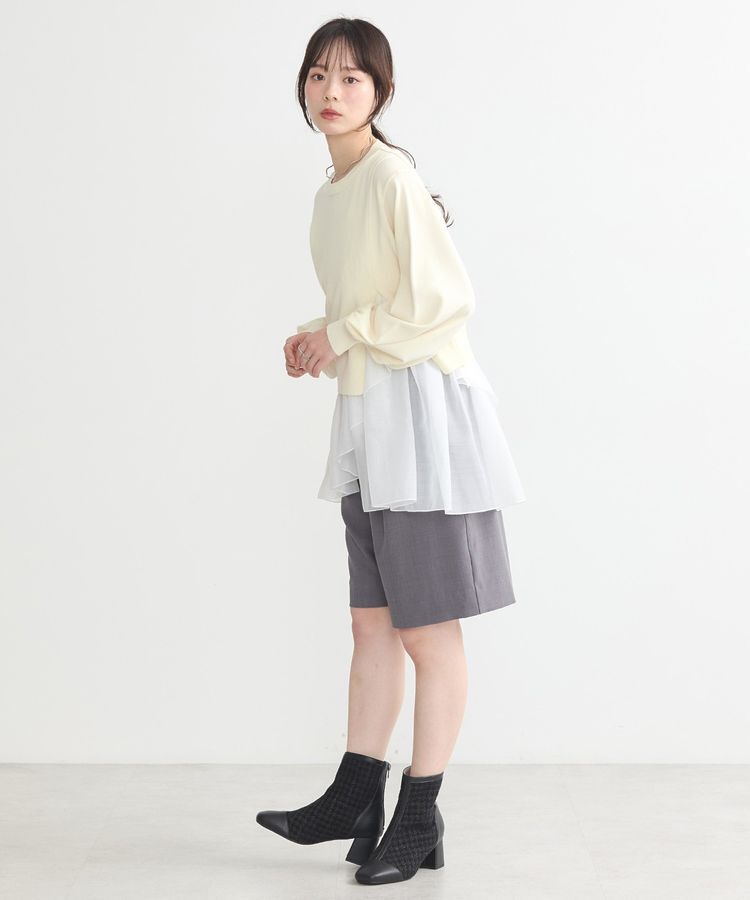 earth music&ecology「SET2点サイドスリットニット＋フレアタンク」|ニット・セーター|