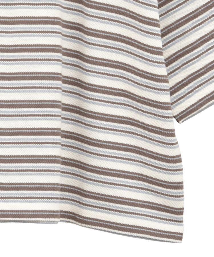 earth music&ecology「レトロボーダーポロシャツ」|Tシャツ・カットソー|