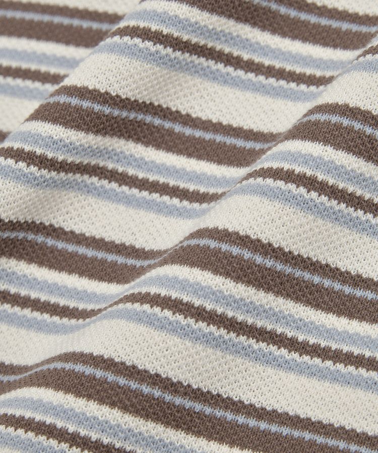 earth music&ecology「レトロボーダーポロシャツ」|Tシャツ・カットソー|