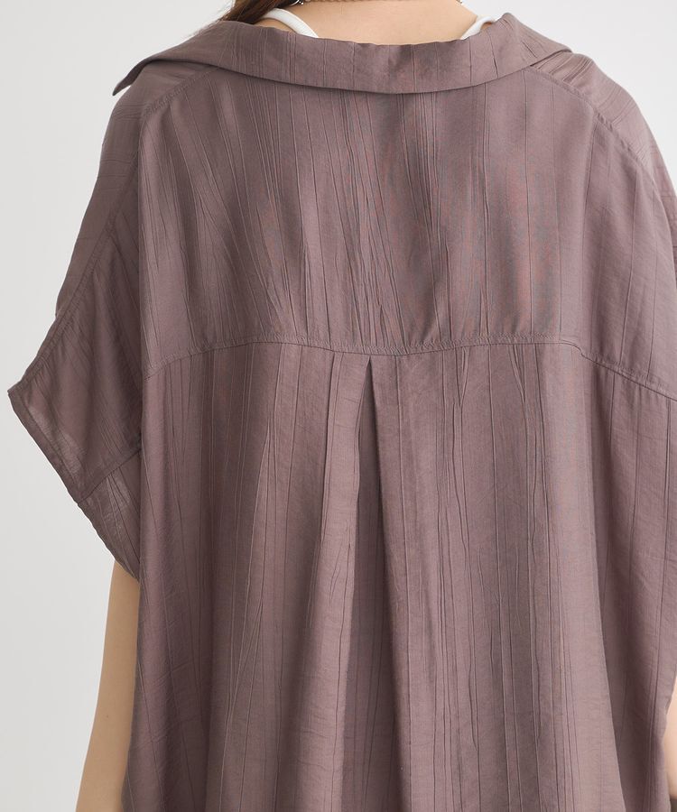 earth music&ecology「裾ドロストフレンチスリーブシャツ」|シャツ・ブラウス|