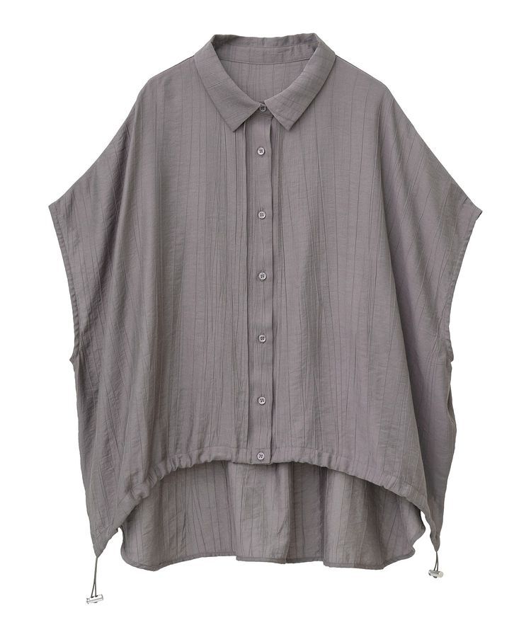 earth music&ecology「裾ドロストフレンチスリーブシャツ」|シャツ・ブラウス|