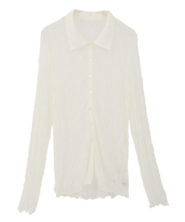 earth music&ecology「ストレッチレースシャツ」|シャツ・ブラウス|