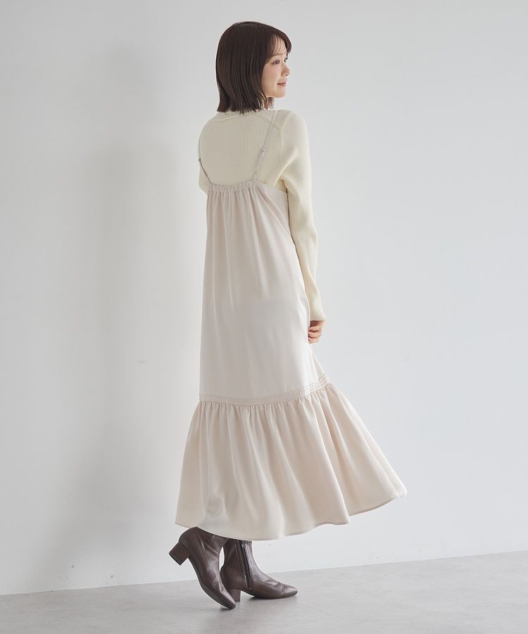 earth music&ecology「アソートサテンキャミワンピース」|ワンピース|