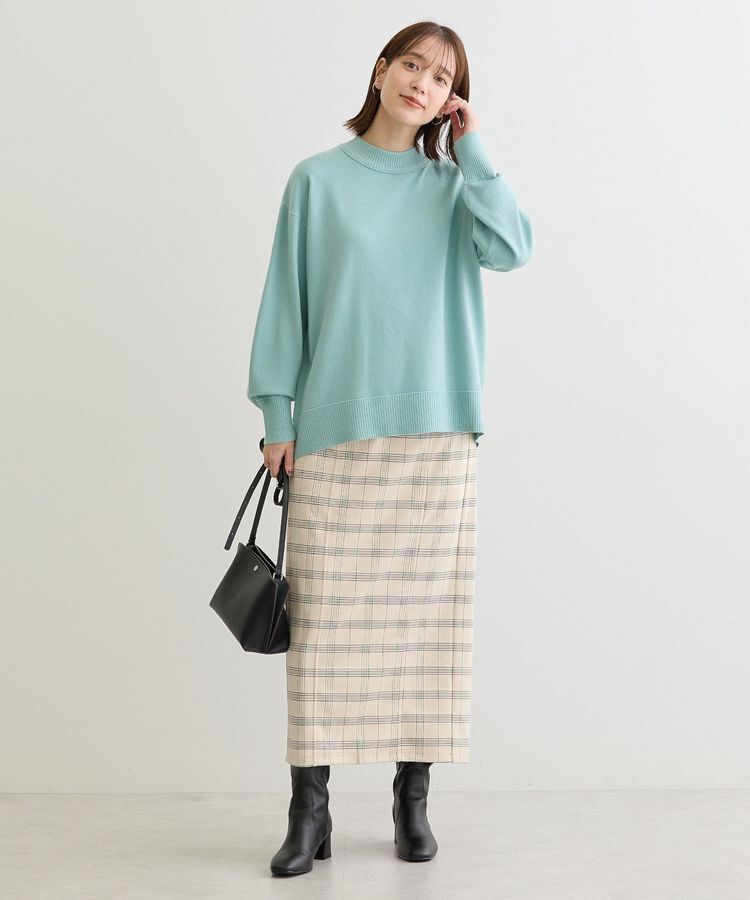 Green Parks「・ELENCARE DUE チェックナロースカート」|タイト|