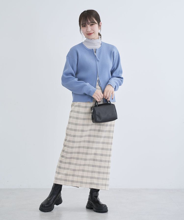 Green Parks「・ELENCARE DUE チェックナロースカート」|タイト|