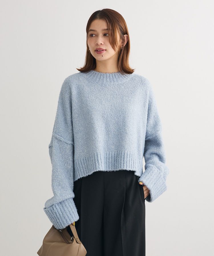 Green Parks「・Petit Fleur ブークレワイドニット」|ニット・セーター|