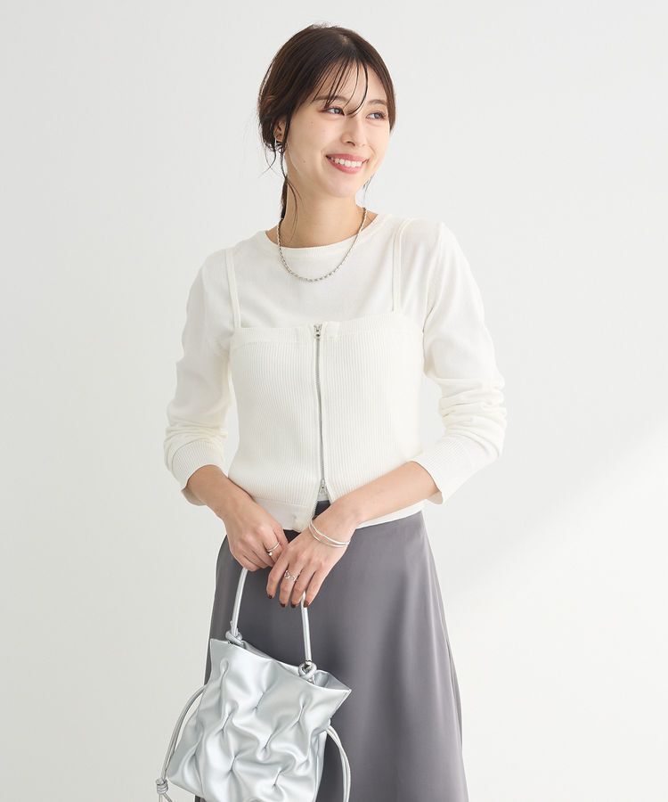 Green Parks「SET2点ニットキャミビスチェ＋プルオーバー」|ニット・セーター|