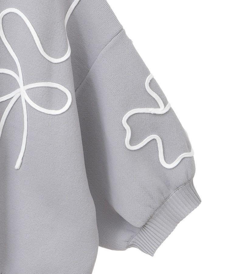 Green Parks「・ELENCARE DUE ライン刺繍5分袖ニット」|ニット・セーター|