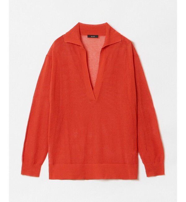 allureville「シアーカノコスキッパーネック プルオーバー」|ニット・セーター|