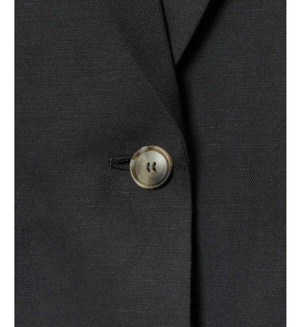 allureville「【セットアップ対応可能】リネンコンシャークスキンハーフスリーブジャケット」|テーラードジャケット|