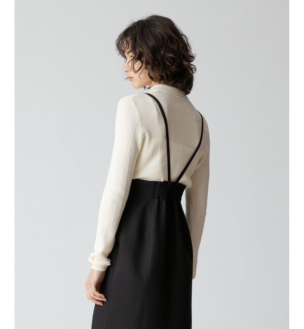 allureville「ランダムストライプニットポロ」|ニット・セーター|