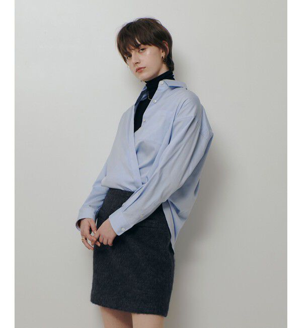 allureville「コットンオックスラウンドヘムシャツ」|シャツ・ブラウス|