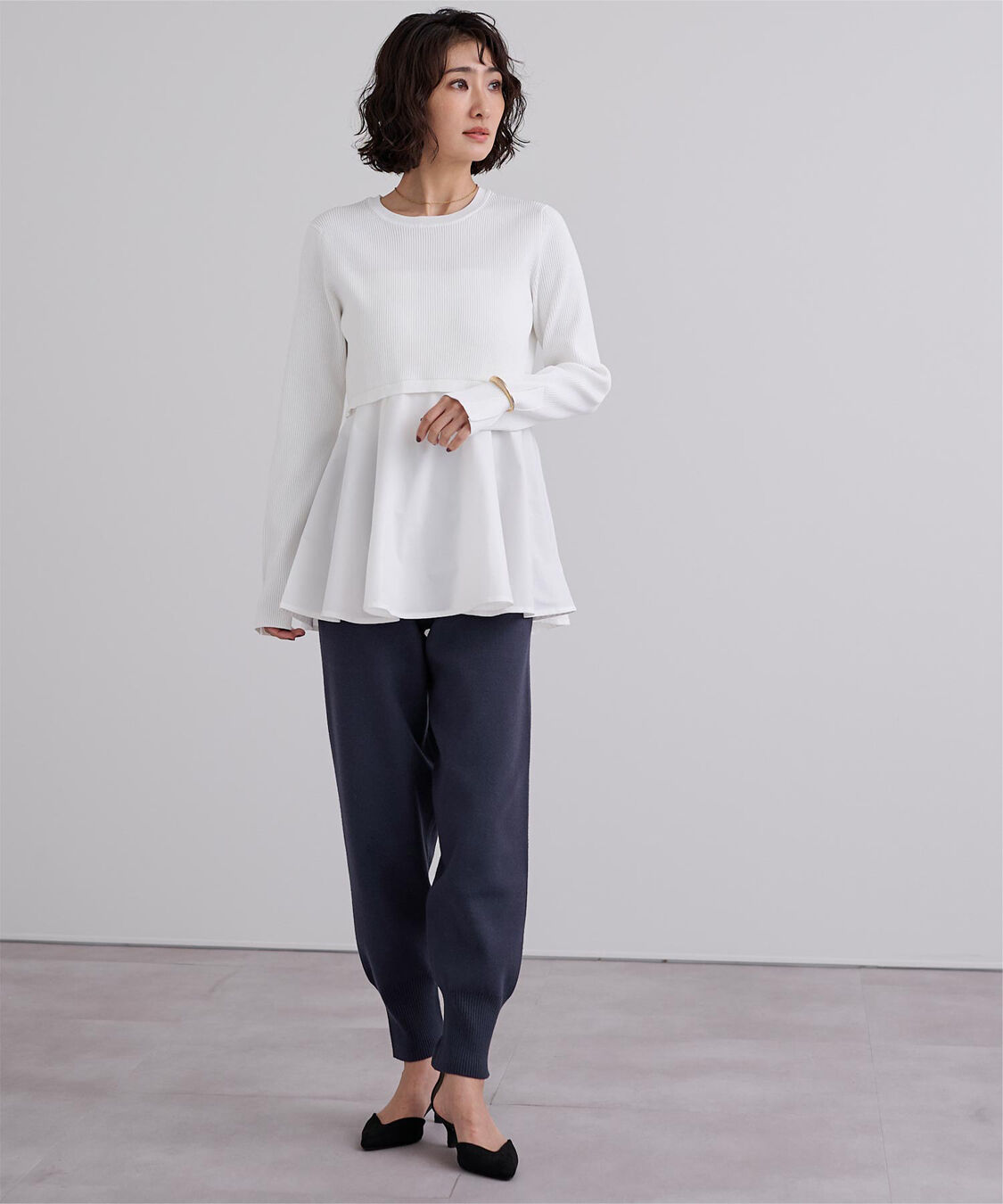 ur's「ニットジョガーパンツ」|スラックス|