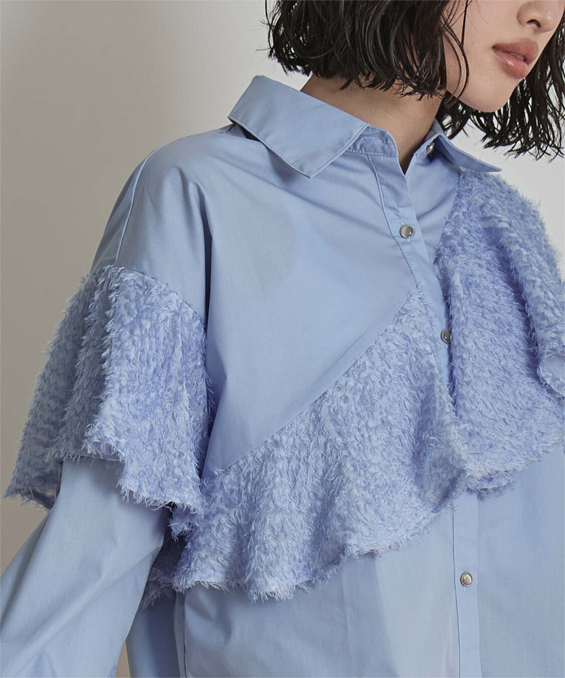 miette「フリンジラッフルシャツ」|シャツ・ブラウス|