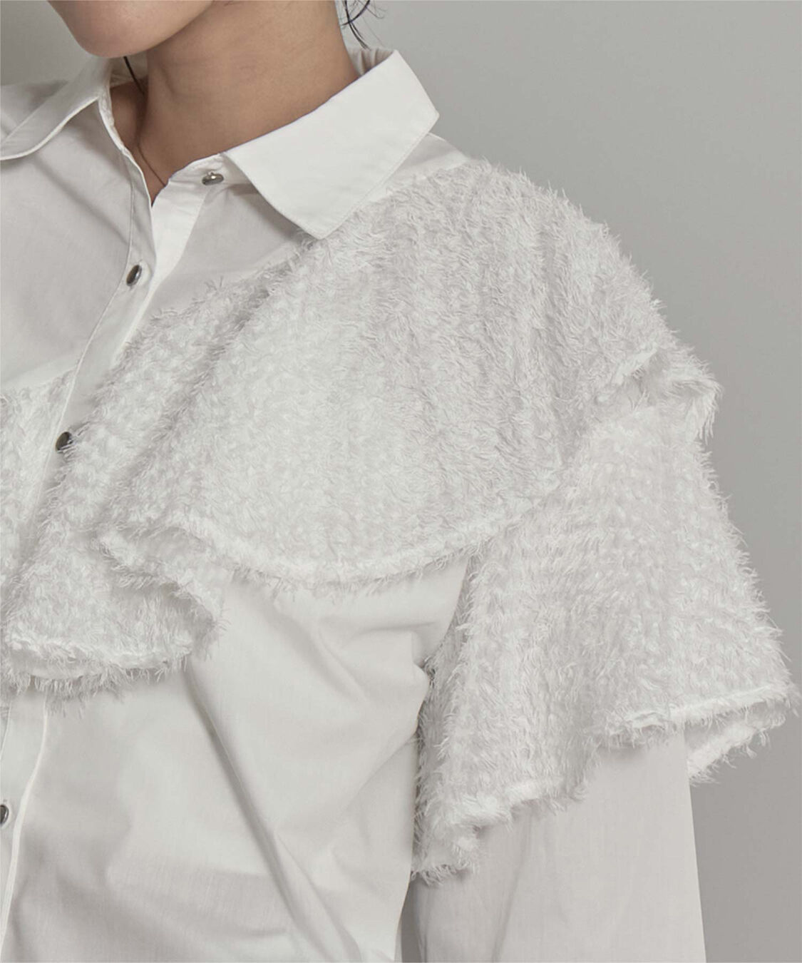 miette「フリンジラッフルシャツ」|シャツ・ブラウス|