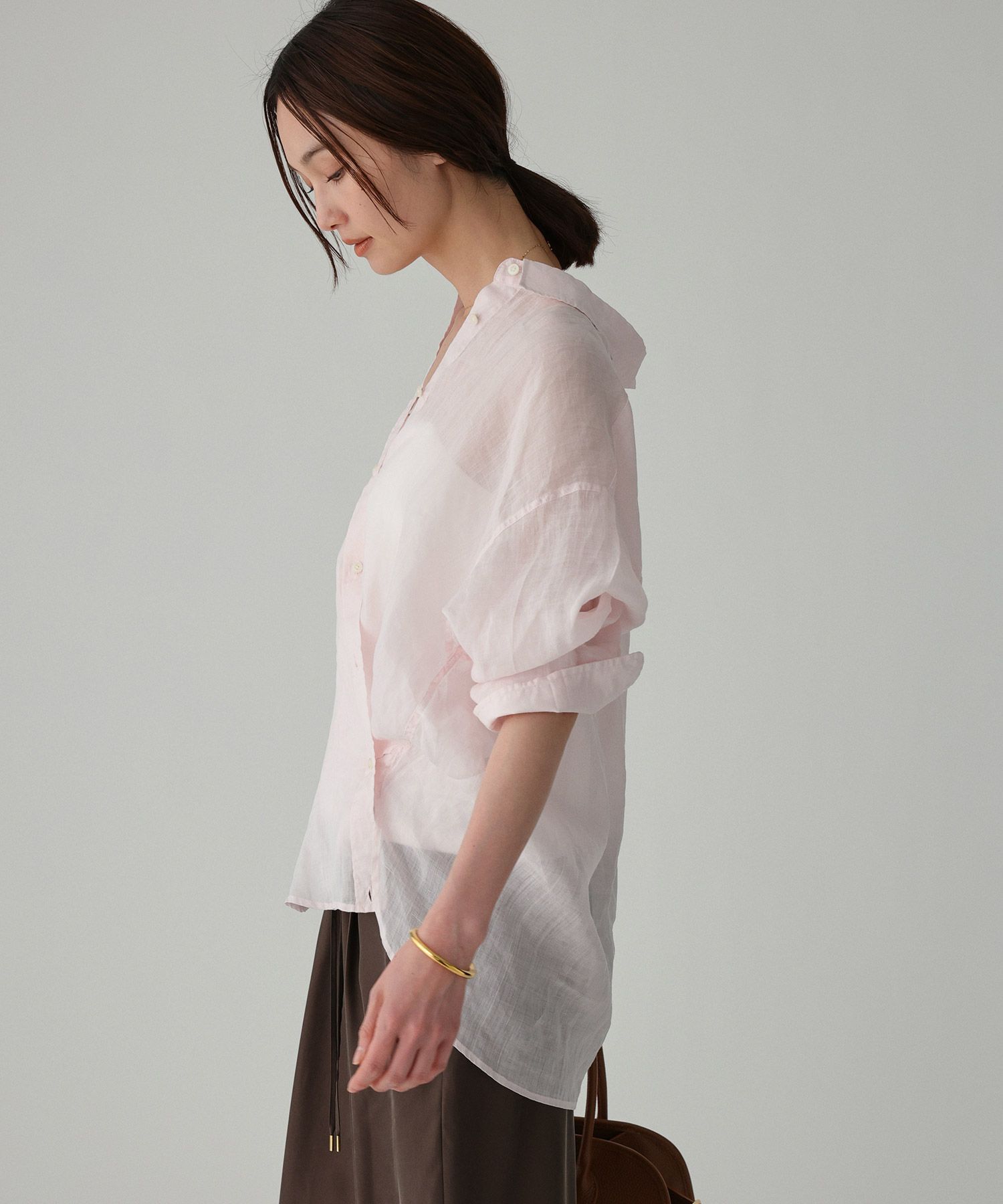BABYLONE「ラミーシアーカシュクールシャツ」|シャツ・ブラウス|
