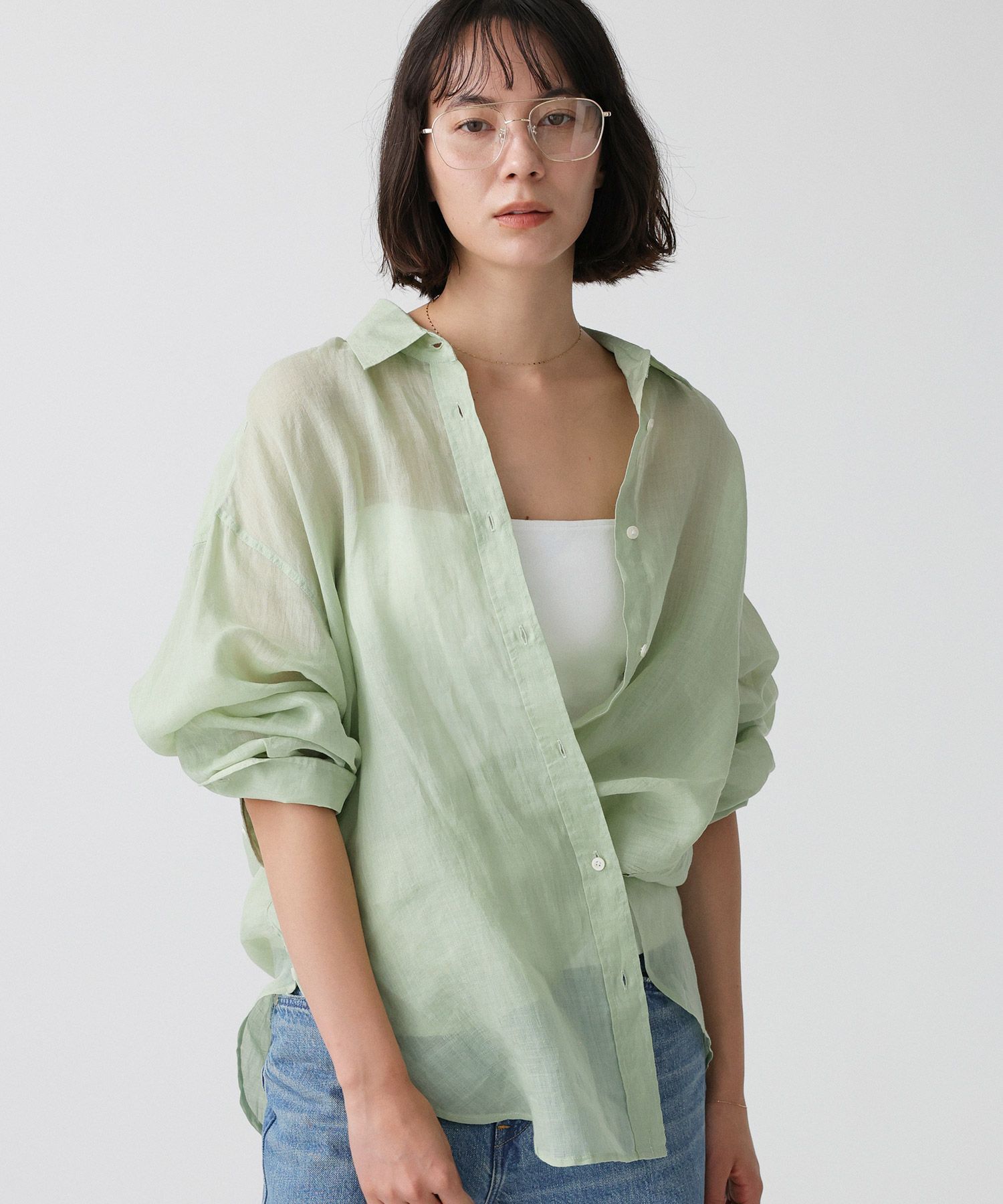 BABYLONE「ラミーシアーカシュクールシャツ」|シャツ・ブラウス|ﾐﾝﾄ