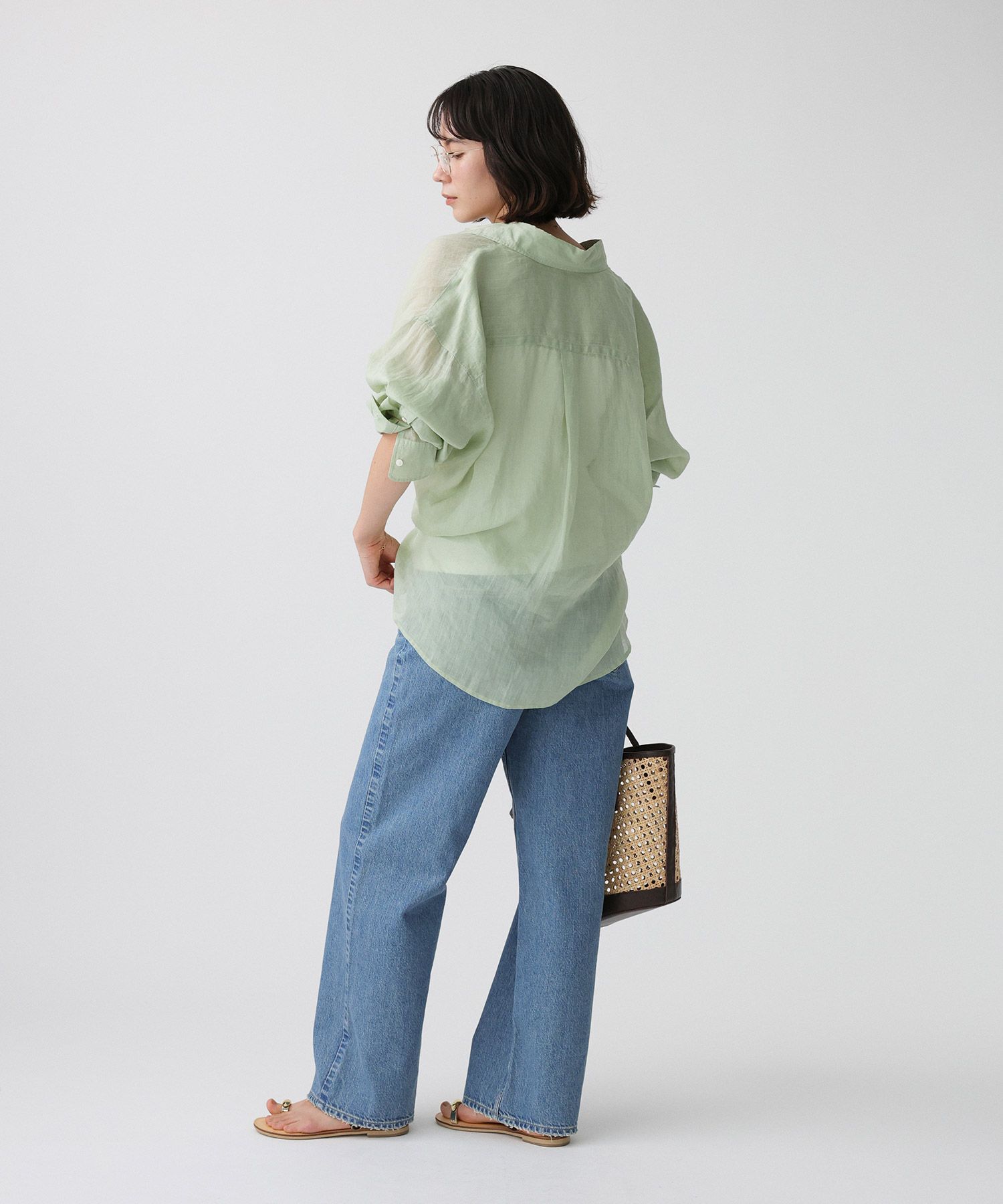 BABYLONE「ラミーシアーカシュクールシャツ」|シャツ・ブラウス|