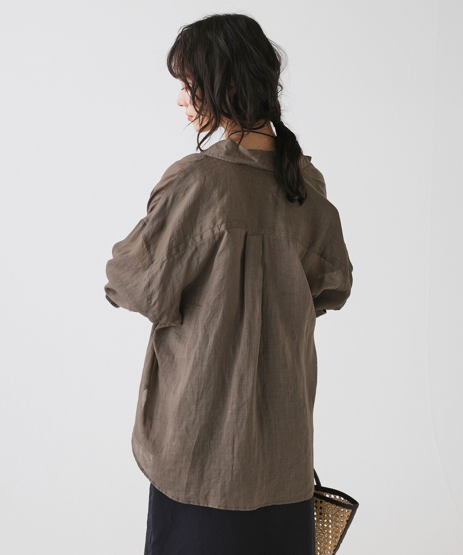 BABYLONE「ラミーシアーカシュクールシャツ」|シャツ・ブラウス|