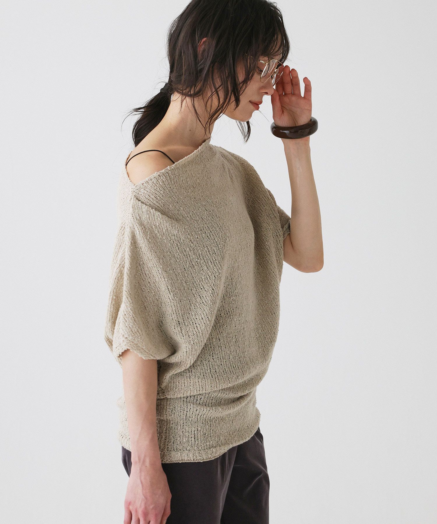 BABYLONE「ニュアンスドレープニット」|ニット・セーター|ﾍﾞｰｼﾞｭ