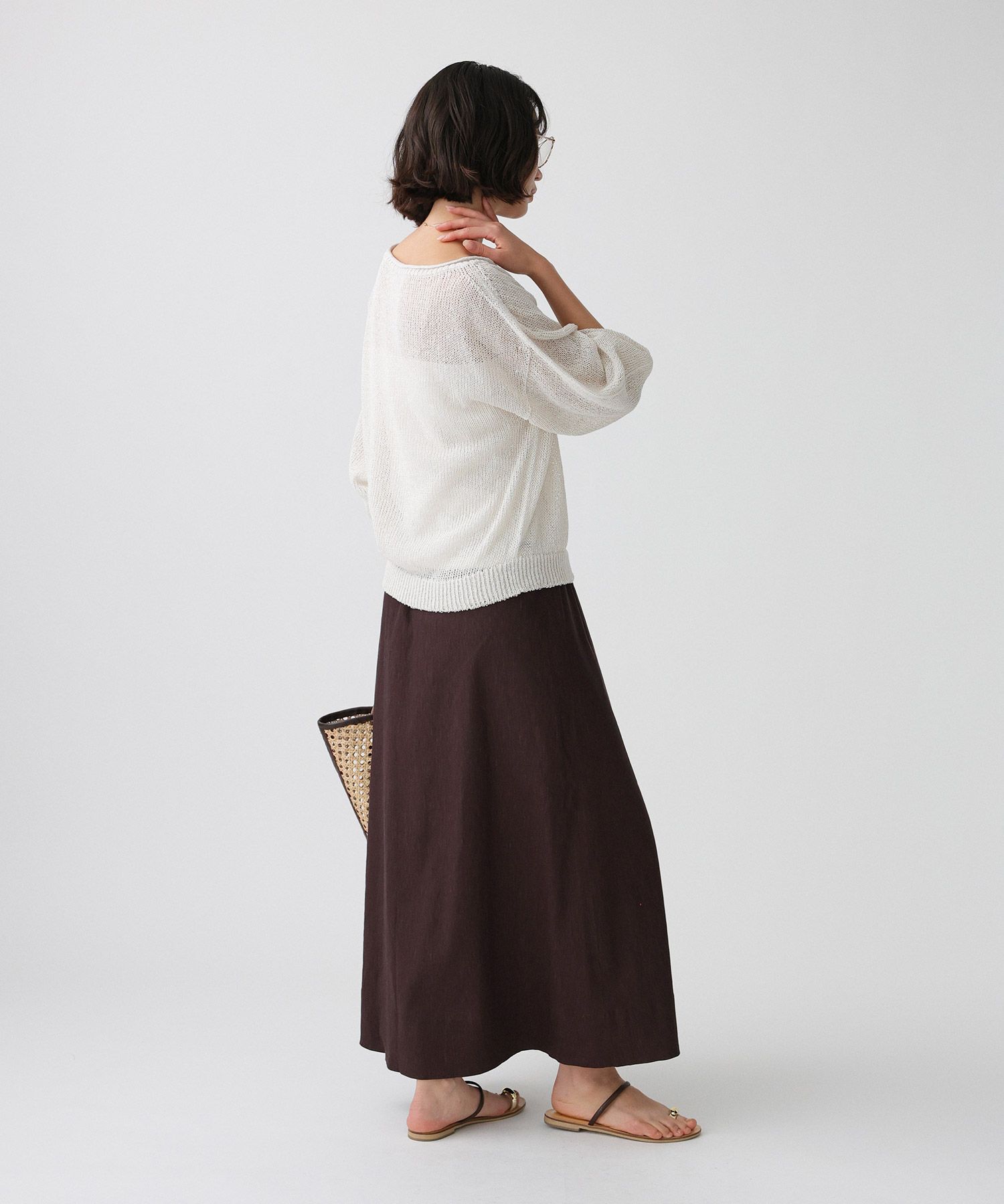 BABYLONE「ペーパー2WAYプルオーバー」|ニット・セーター|