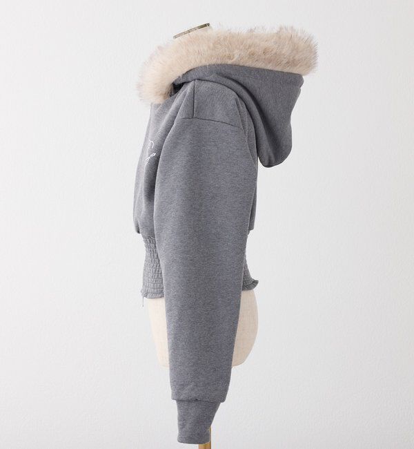  「【セットアップ可能】フェイクファーパーカー」|プルオーバー|