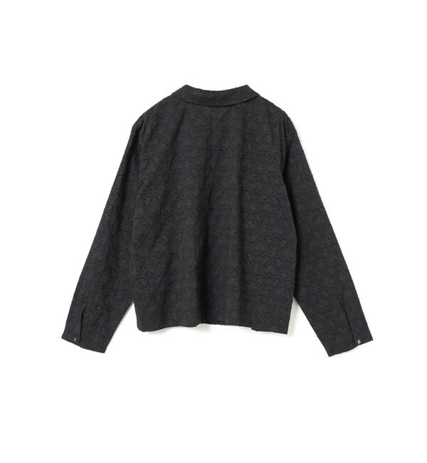 mizuiro ind「mizuiro ind ジャカードロングスリーブシャツ」|シャツ・ブラウス|