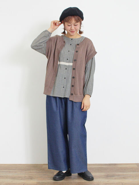 Samansa Mos2「テープヤーン前後2WAYベスト」|ダウンベスト・ベスト|