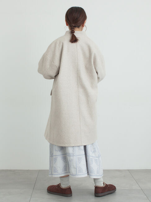 Samansa Mos2「裾モチーフ刺繍ギャザースカート」|スカート|