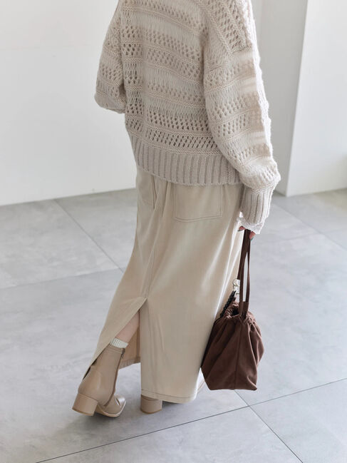 Samansa Mos2 blue「コーデュロイスカート」|スカート|