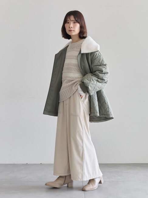 Samansa Mos2 blue「コーデュロイスカート」|スカート|