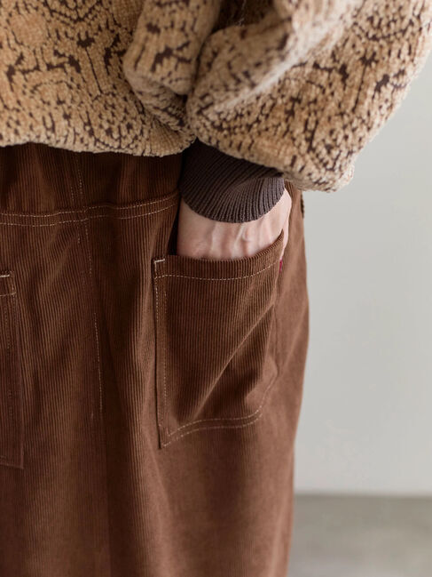 Samansa Mos2 blue「コーデュロイスカート」|スカート|