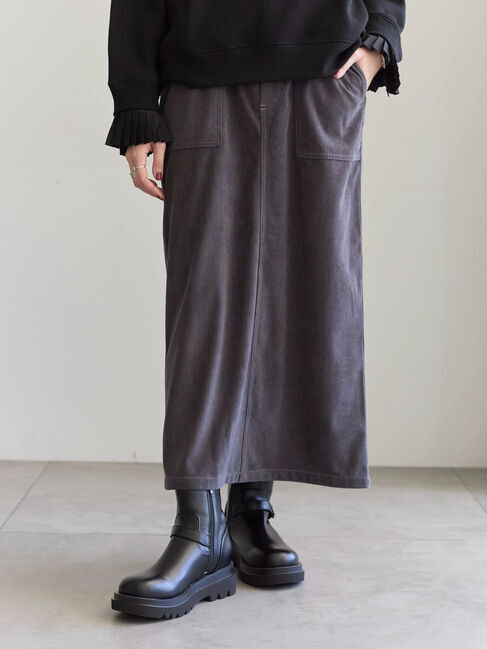 Samansa Mos2 blue「コーデュロイスカート」|スカート|