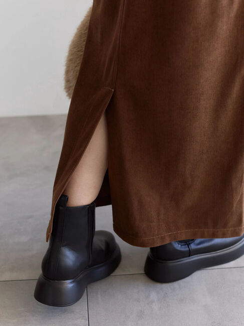 Samansa Mos2 blue「コーデュロイスカート」|スカート|