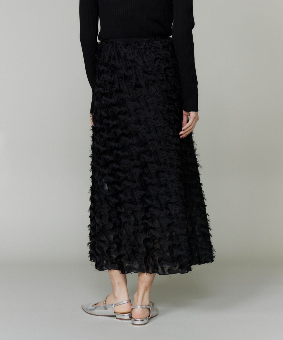 INED「ジャガードスカート」|フレア|