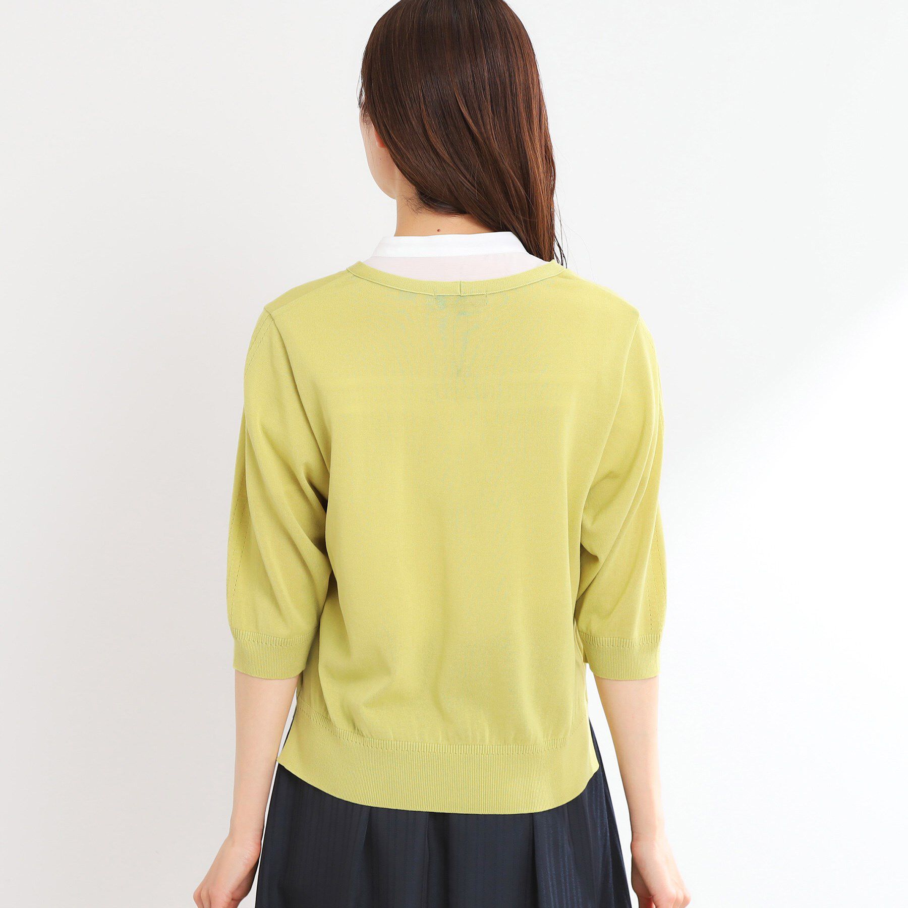 Reflect「【WEB先行カラーあり／手洗い可】六分袖カーディガン」|カーディガン|