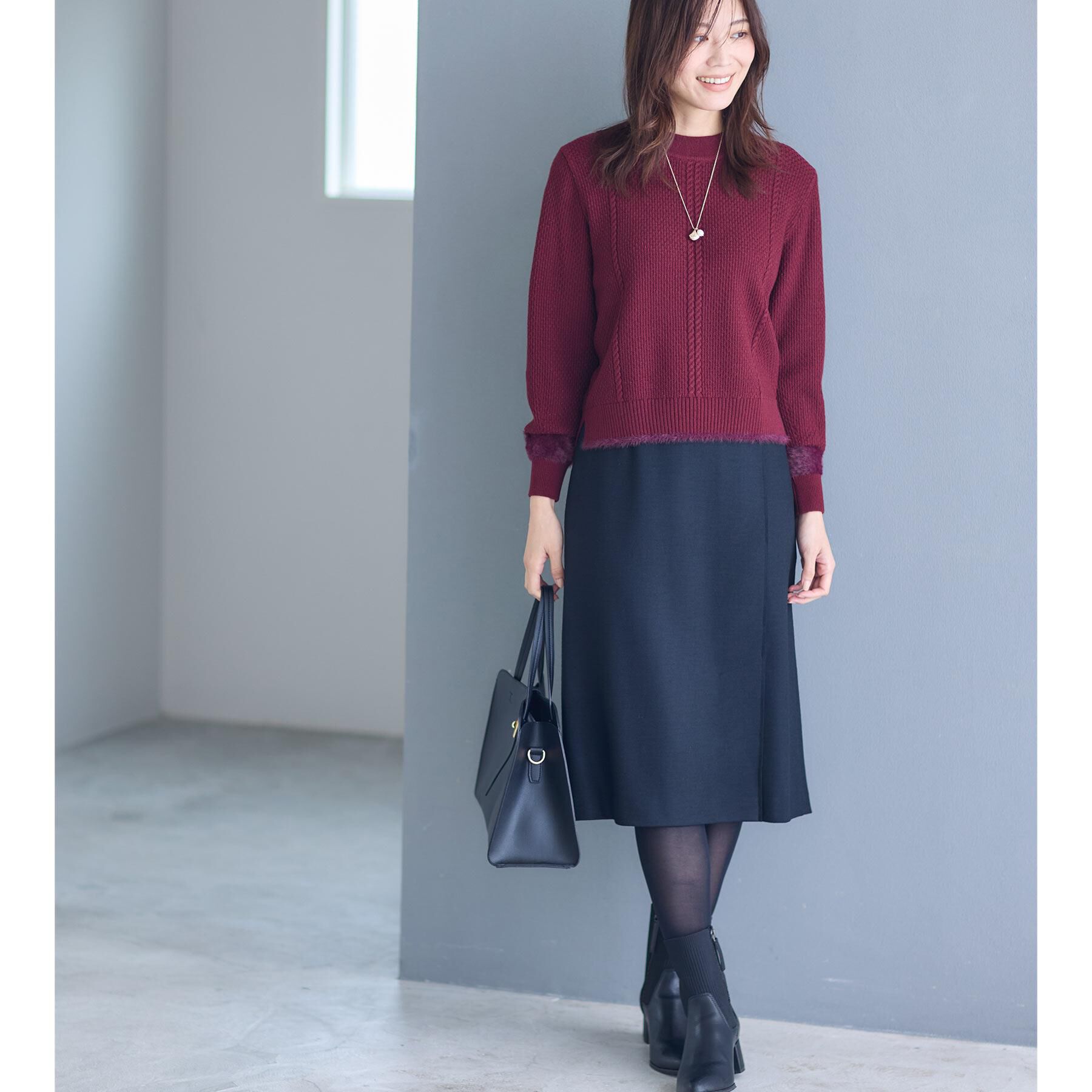 Reflect「【すっきりシルエット／通勤におすすめ◎】キレイめジャージタイトスカート」|スカート|