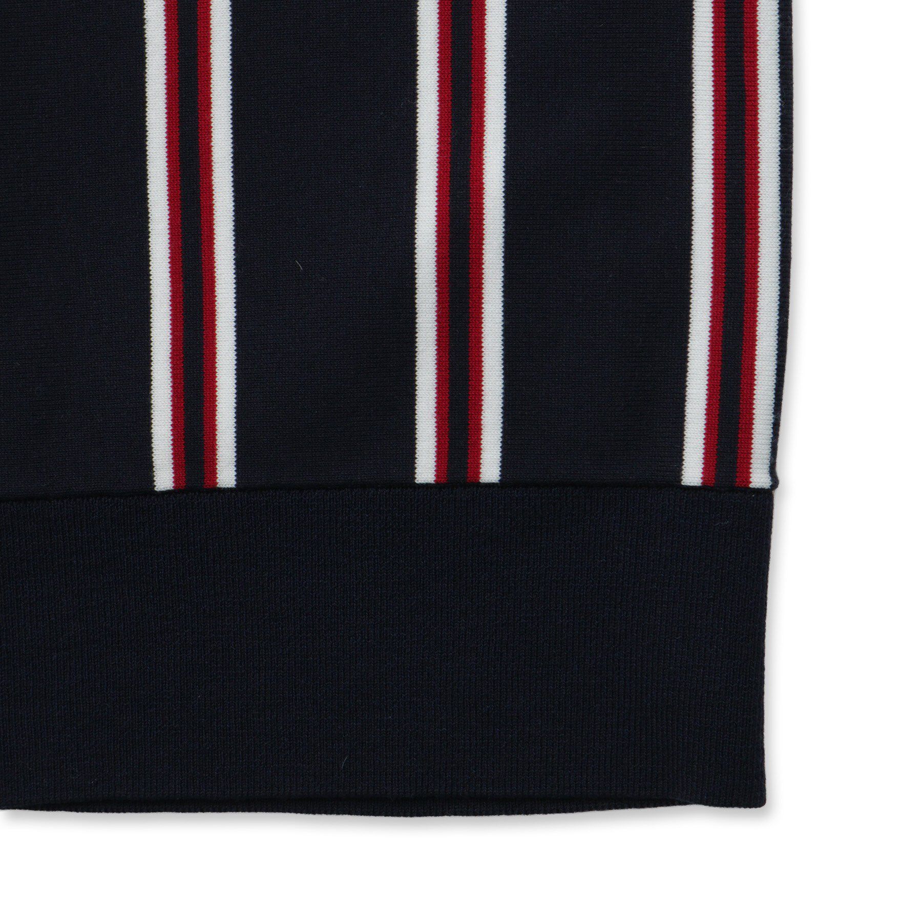 DRESSTERIOR「ウールレーヨン ストライプラウンドネックカーディガン」|カーディガン|