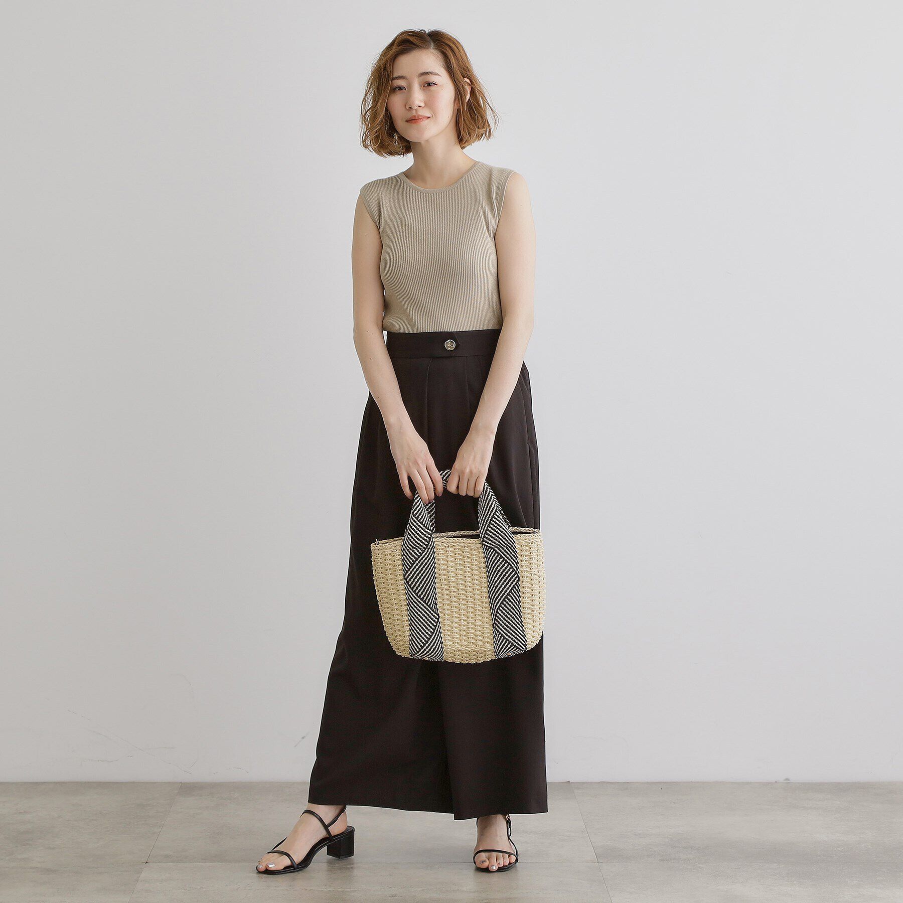 grove「ペーパー巾着コードラメ2WAYトート」|トートバッグ|