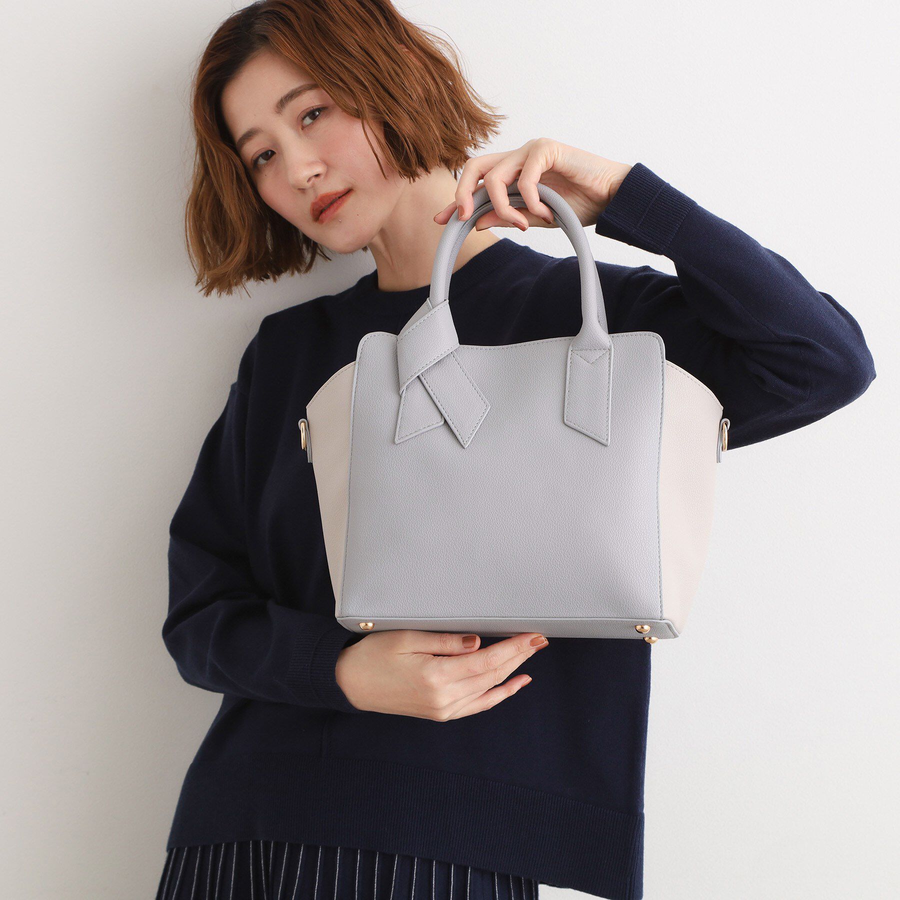 grove「【人間工学】ノットハンドル2WAYトート」|トートバッグ|