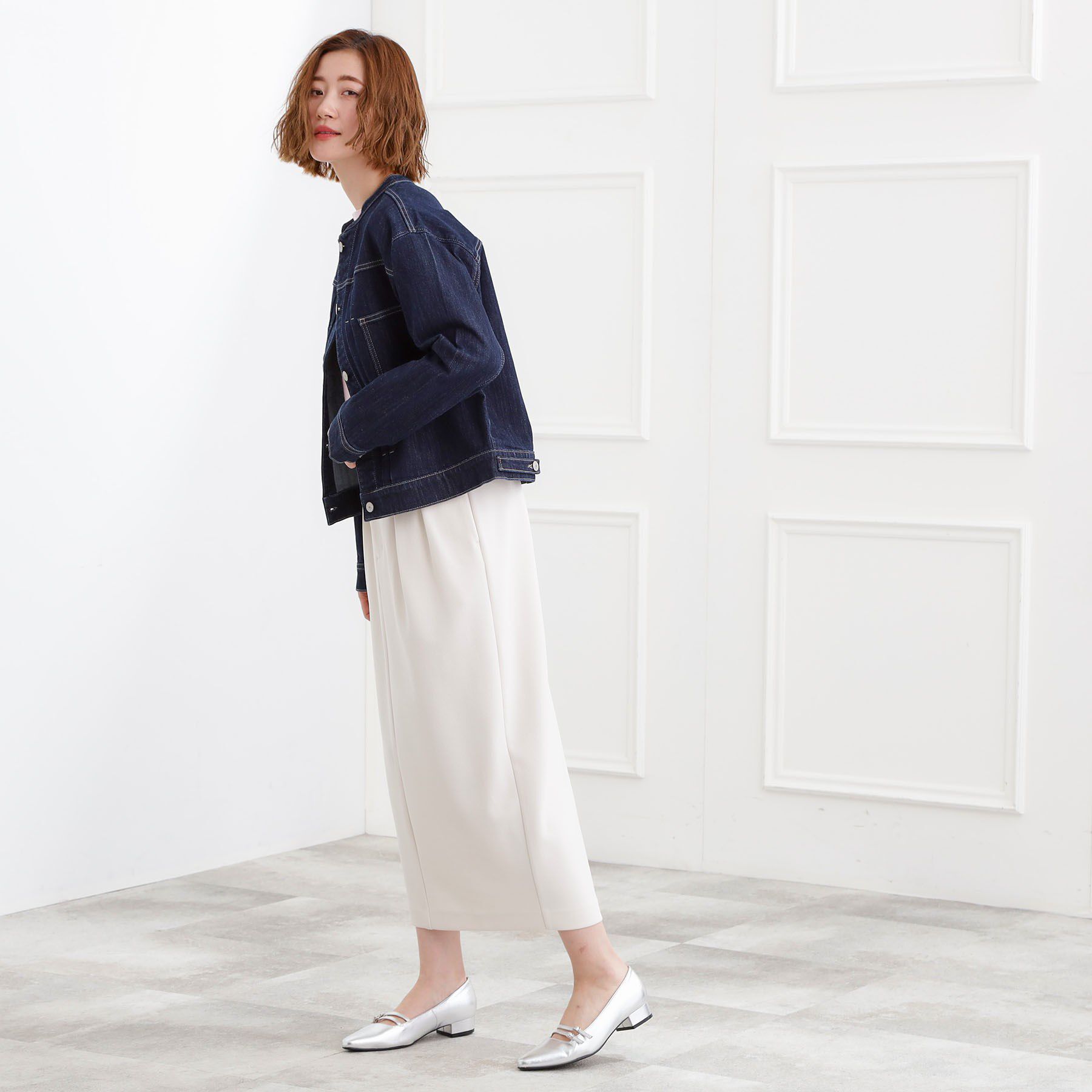 grove「着心地軽やか、動きやすいストレッチデニムジャケット」|デニムジャケット|