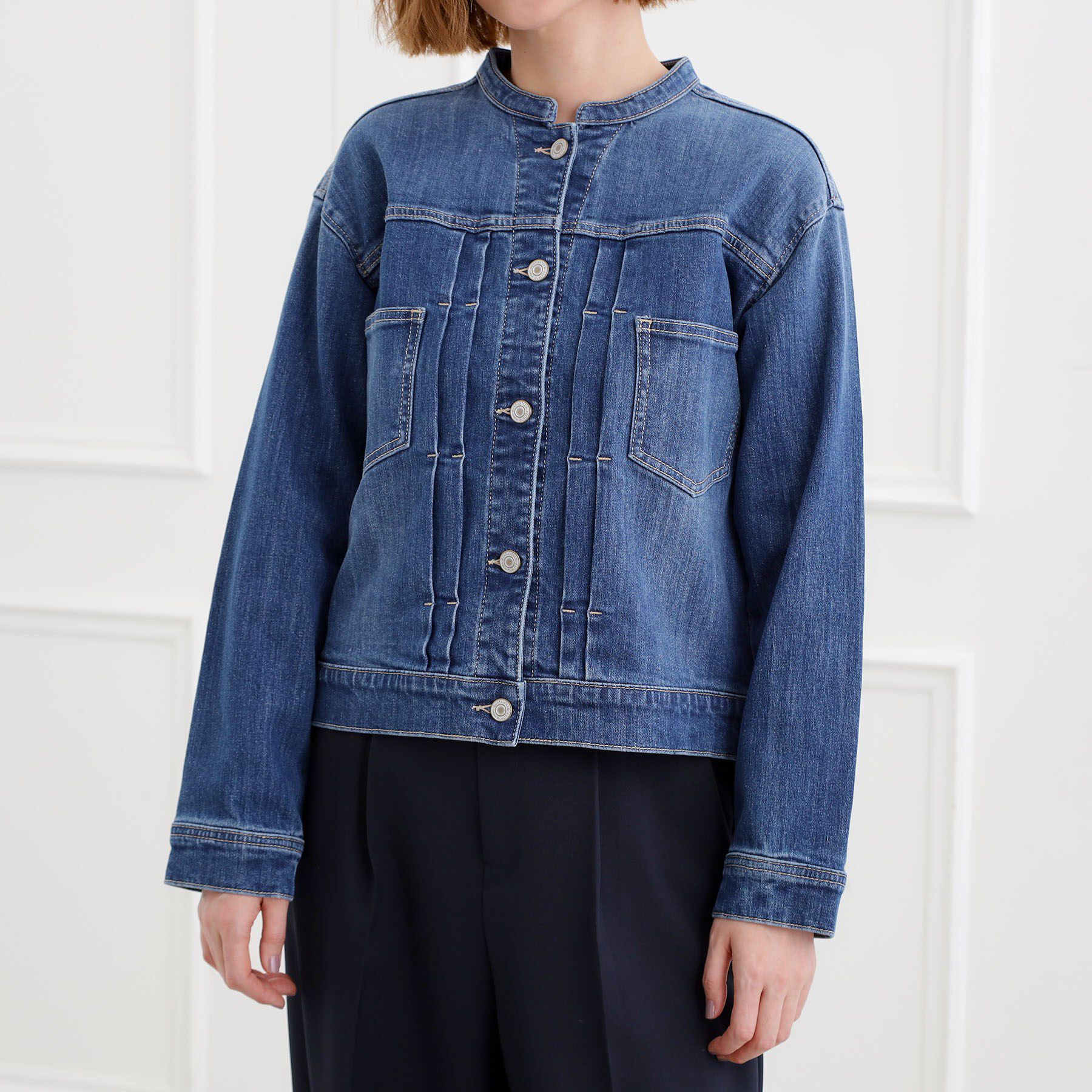 grove「着心地軽やか、動きやすいストレッチデニムジャケット」|デニムジャケット|