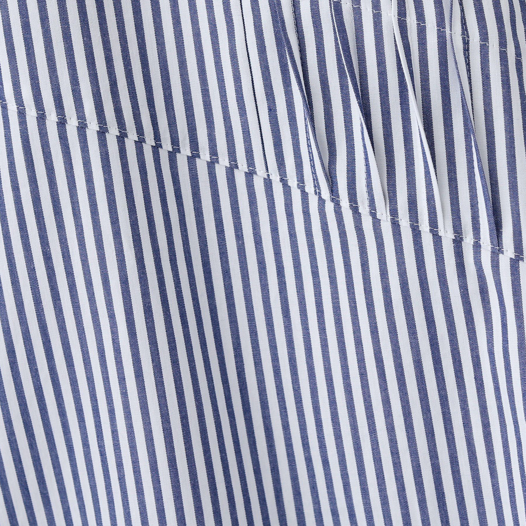 INDIVI「【UVケア／カラーストライプ柄】タックデザインブラウス」|シャツ・ブラウス|