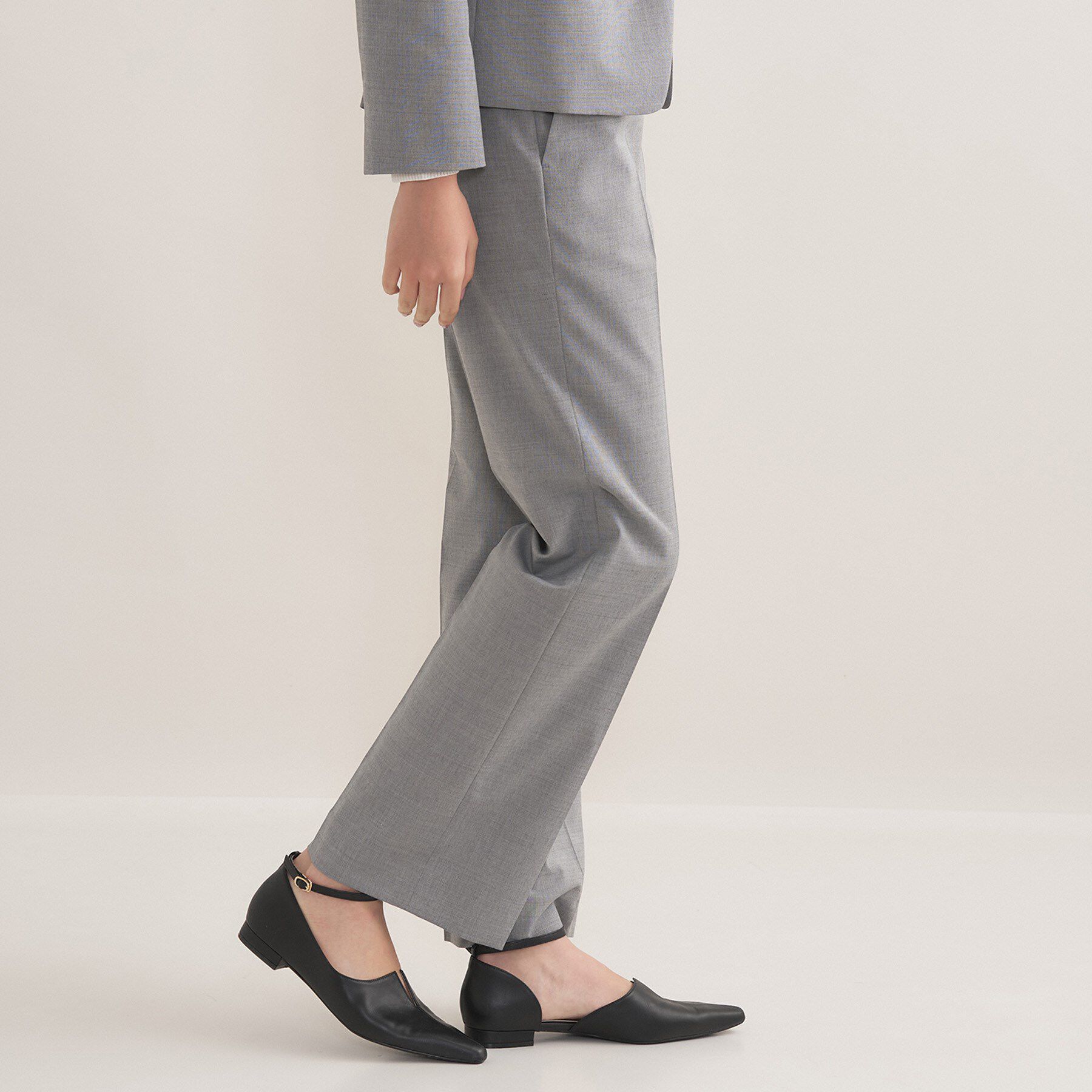 INDIVI「【ウール混／スーツ】ストレートパンツ」|スーツ|