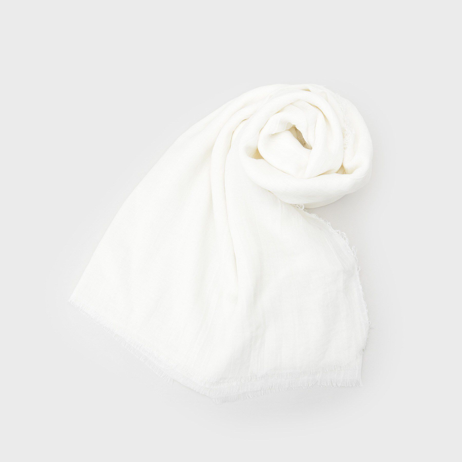OPAQUE.CLIP「大判シアーストール」|ストール|アイボリー(004)