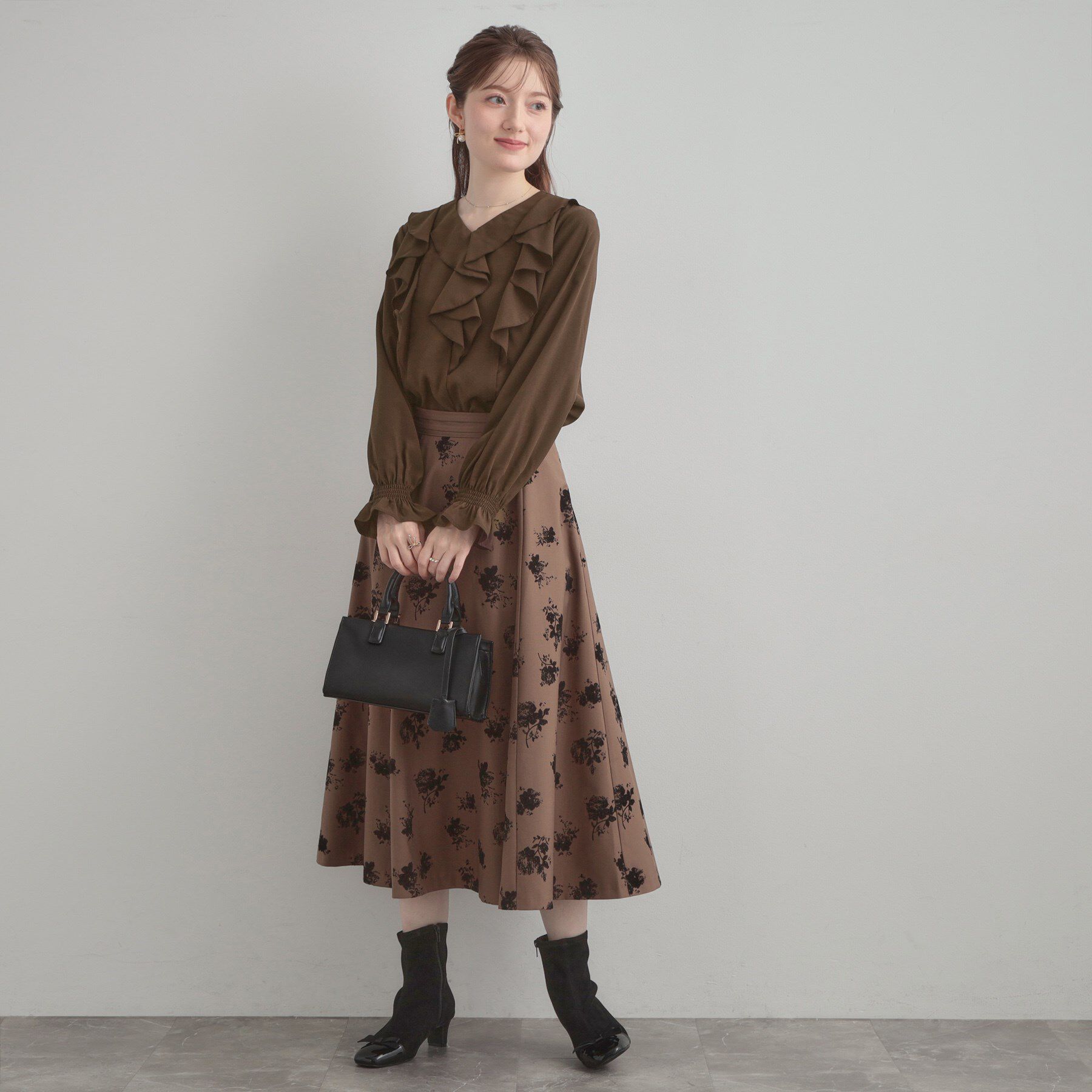 Couture broach「【大人可愛い・通勤】ラッフルフリルブラウス」|シャツ・ブラウス|