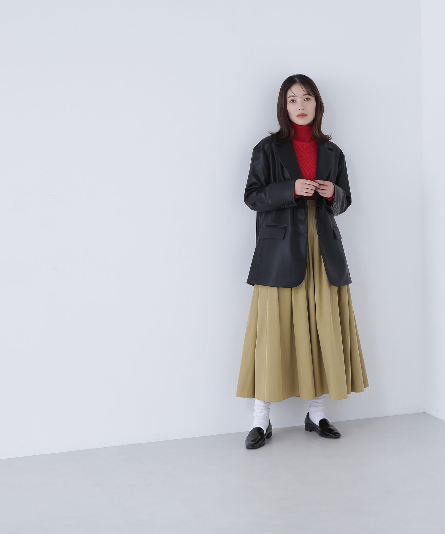  「タフタボリュームスカート」|スカート|